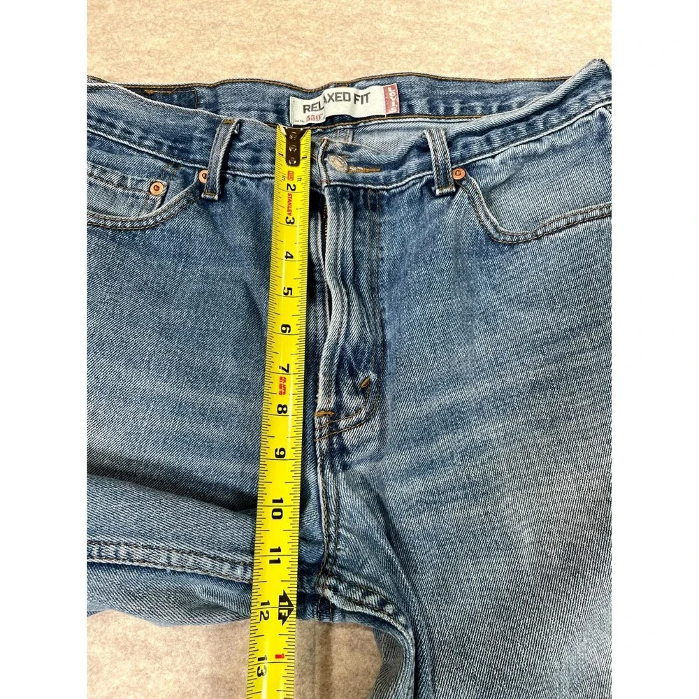 Levi's 550 Authentic Relaxed Fit Jeans Mens 34x30 Blue Denim Cotton‎ Casual Wear